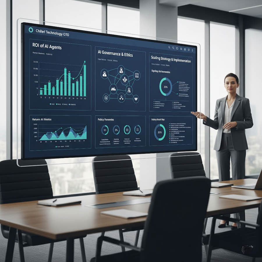 ChatGPT said:  Enterprise AI agents help CTOs scale with governance, data readiness, ROI focus, and secure deployment strategies.