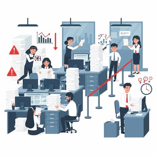 Hidden costs of not adopting AI: inefficiency, high labor costs, poor customer service, and loss of competitive edge.
