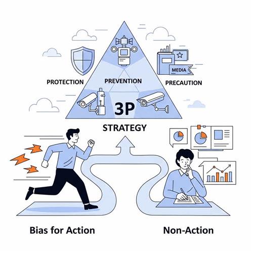 When to act or pause? A guide for managers to balance urgency, risk, and timing using the 3P model.