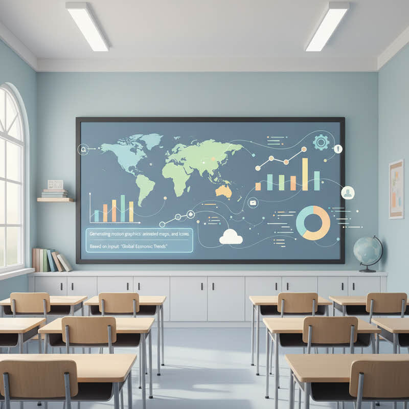 AI motion graphics generator creates professional 2D, 3D, and infographic animations in seconds—no After Effects needed.