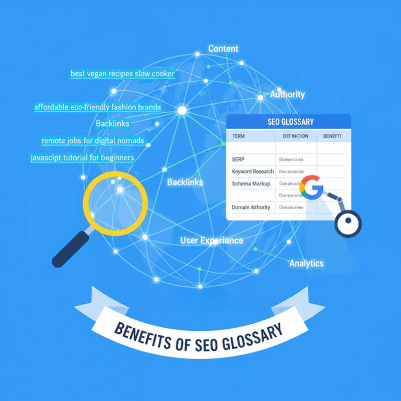SEO glossary table with semantic keywords and internal linking to boost rankings and improve user experience.