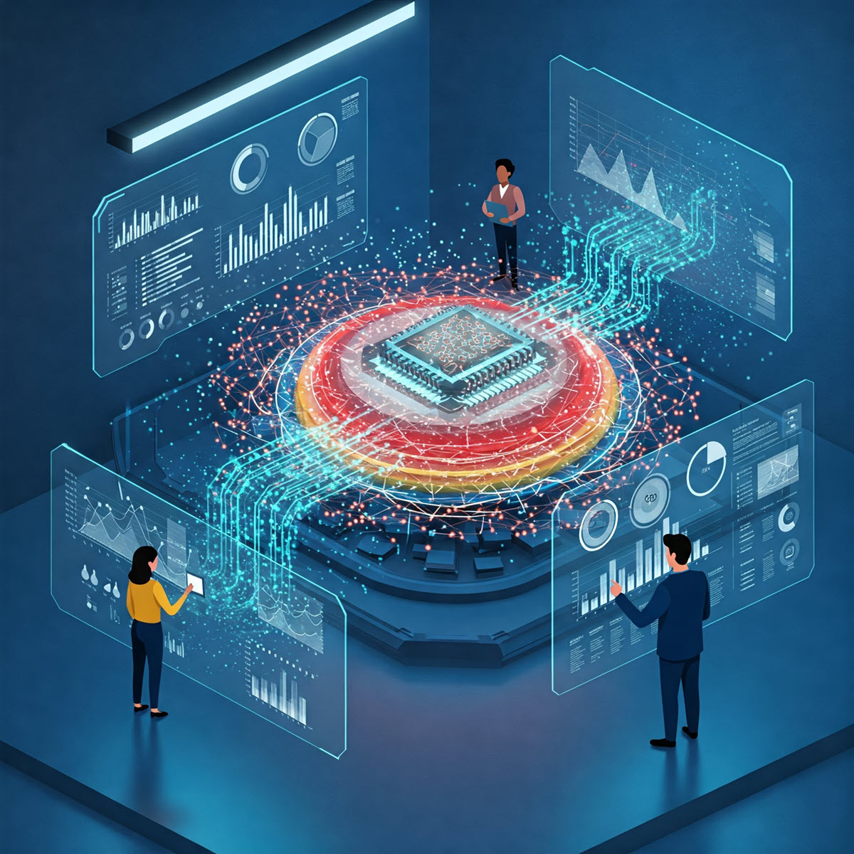 Machine learning automates data analysis, enhancing accuracy, processing speed, and efficiency in business data workflows.