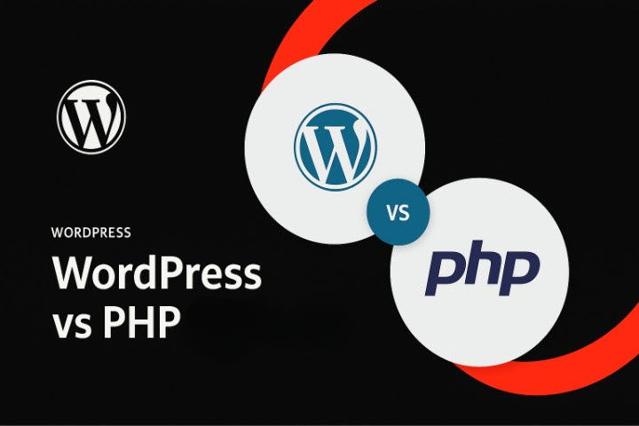 Comparison of WordPress and PHP in Website Development: Pros and Cons in Terms of SEO, Security, Cost, Design, Integration, and Performance.